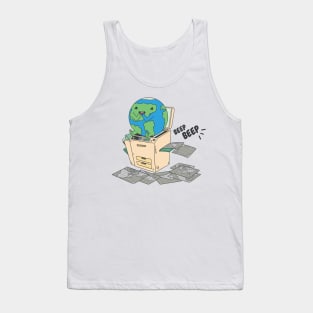 How Maps Are Made // Funny Globe on Copy Machine Tank Top